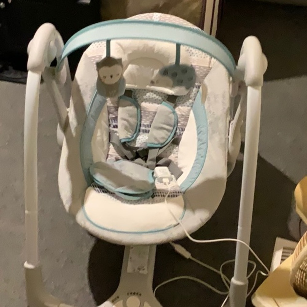 Ingenuity baby swing 5 speeds 3 times 3 sounds